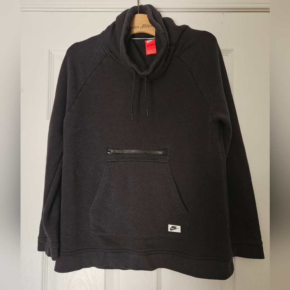 Nike Women's Black Turtle Neck Pullover Sweatshirt Size Small